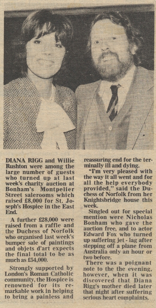 19810403 BONHAMS CHARITY DIANA RIGG WILLIE RUSHTON CN.jpg